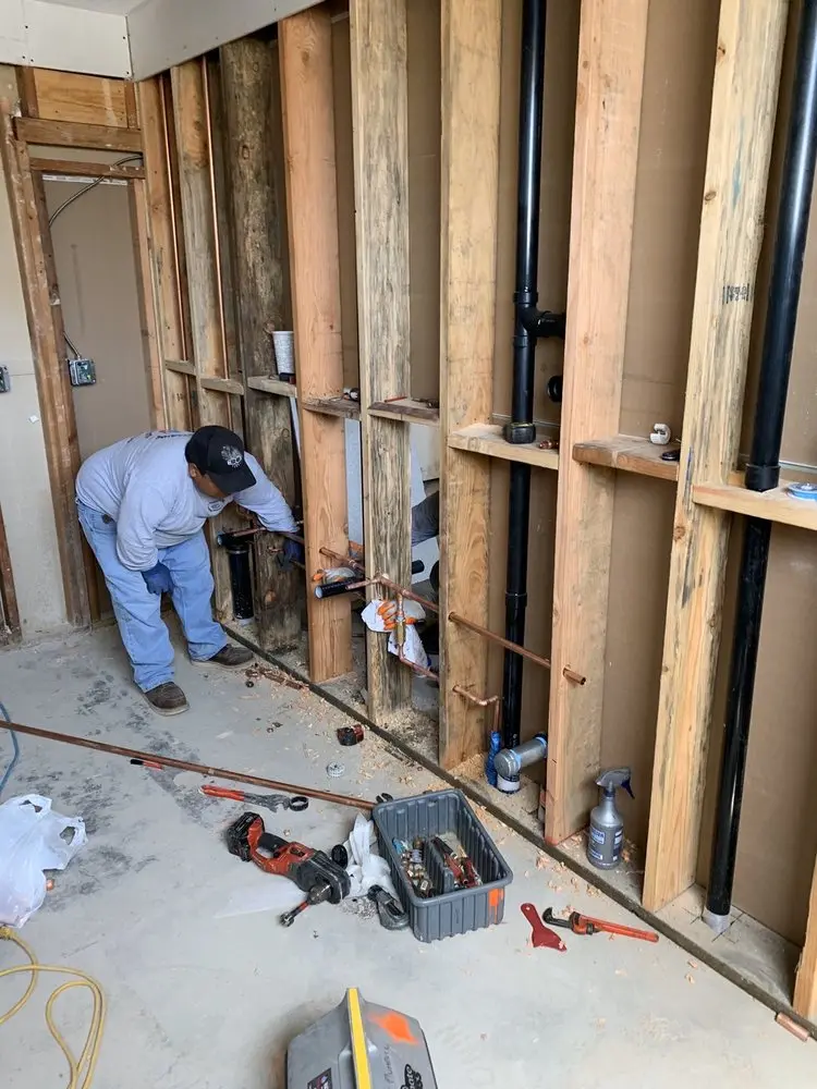 Commercial rough-in plumbing for Gas Line Repair in Smocks Corners